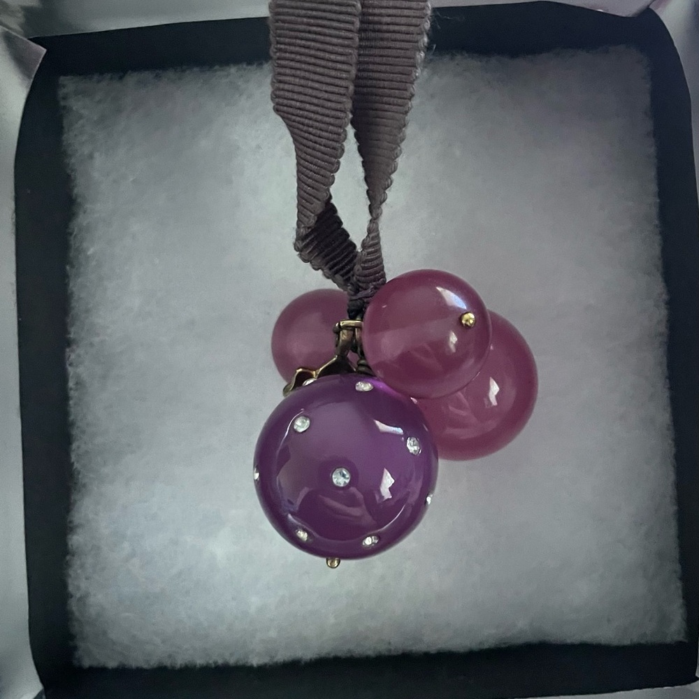 J. Crew Purple Beaded Necklace